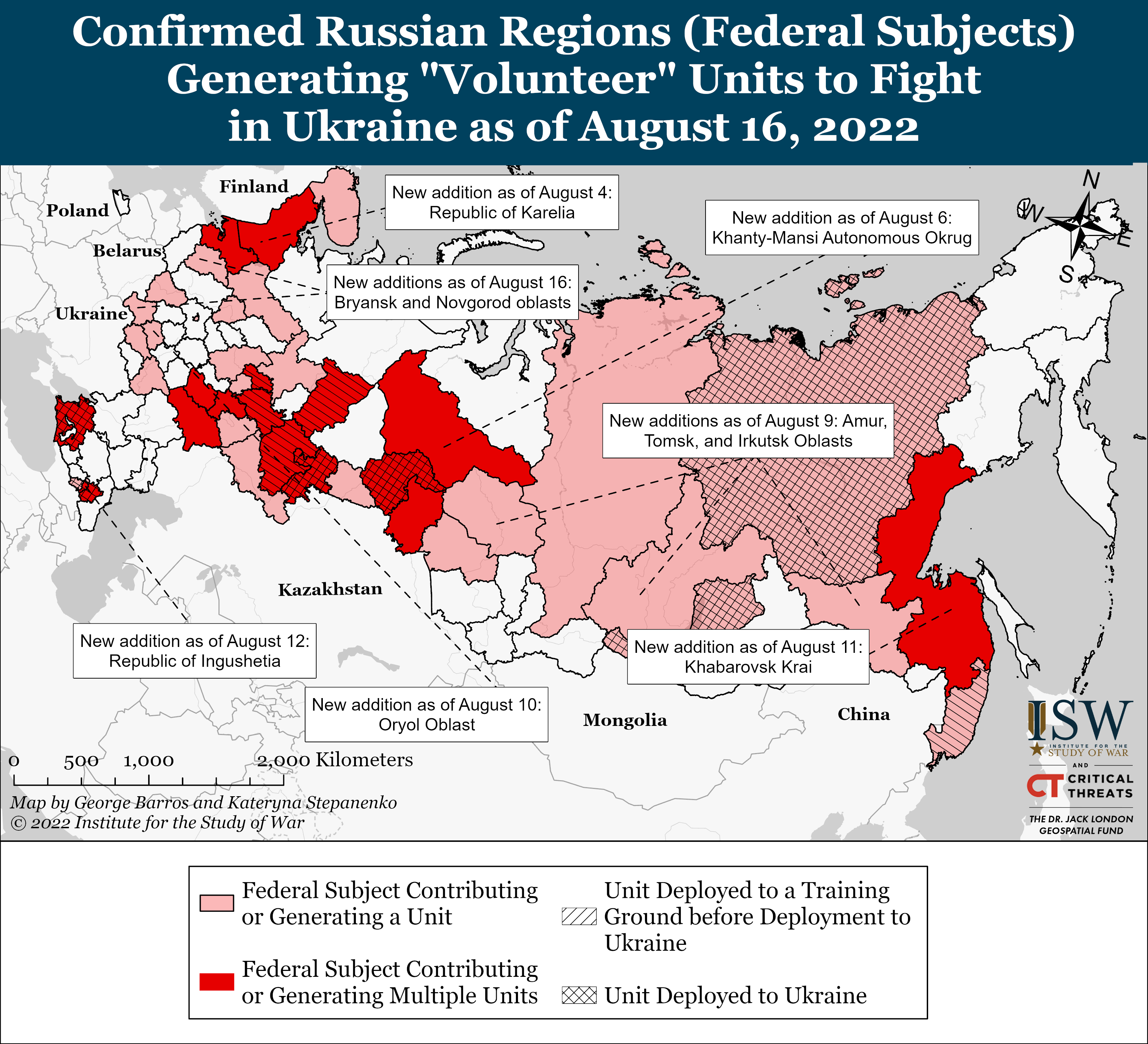 ISW Blog: Russian Offensive Campaign Assessment, August 16